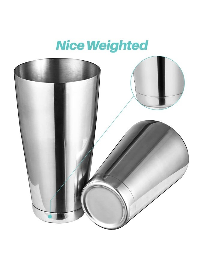 Cocktail Shaker Tins Weighted, Professional Boston Shaker Stainless Steel, Drink Shaker Mixer for Bartending and Bartender – Cocktail Making Accessories/Boston Cocktail Shaker Set Bar Mixing - Image 3